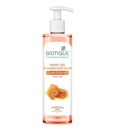 Biotique Honey Gel Soothe & Nourish Foaming Face wash 250ml - free shipping