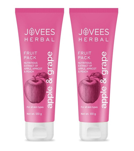 Jovees Herbal Apple & Grape Fruit Pack 120gm (pack of 2) free ship
