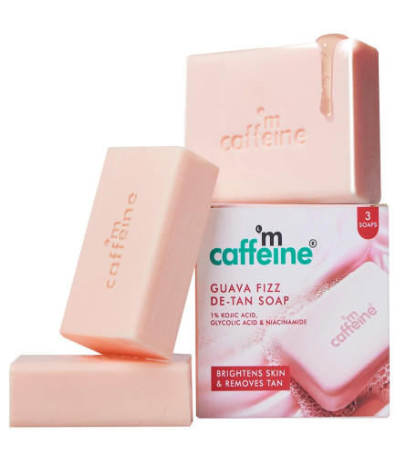 mCaffeine Brightening Tan Removal Soap 100 g (Pack of 3)
