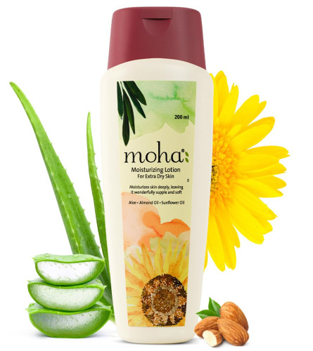 moha: Moisturizing Lotion for extra Dry Skin Deep Moisture 200ml - free shipping