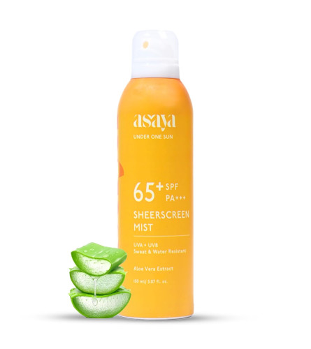 Asaya SPF 65+ Waterproof Sunscreen Spray 150ml - free ship