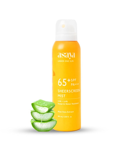 Asaya SPF 65+ Waterproof Sunscreen Spray 100ml - free  shipping