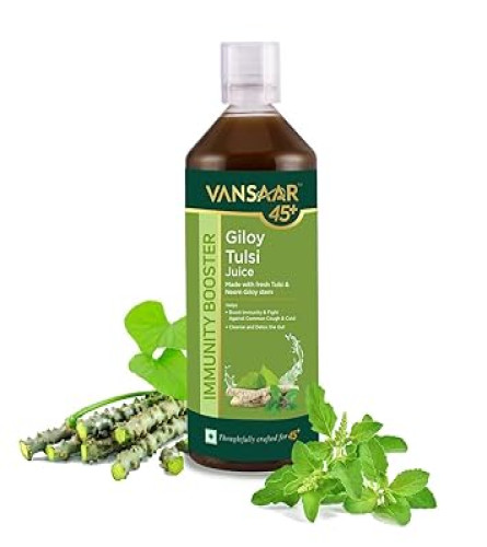 Vansaar 45+ Neem Grown Giloy Tulsi Juice 1L - free shipping