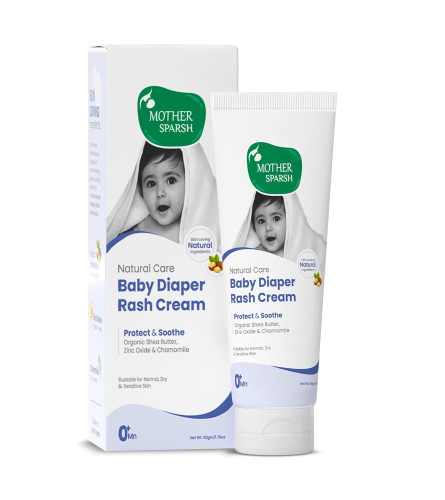Mother Sparsh Natural Care Baby Diaper Rash Cream 50 g (Pack of 2)