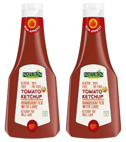 Naturin Tomato Ketchup - Sweet & Tangy Gluten Free Sauce 400gm x 2 pack -free ship