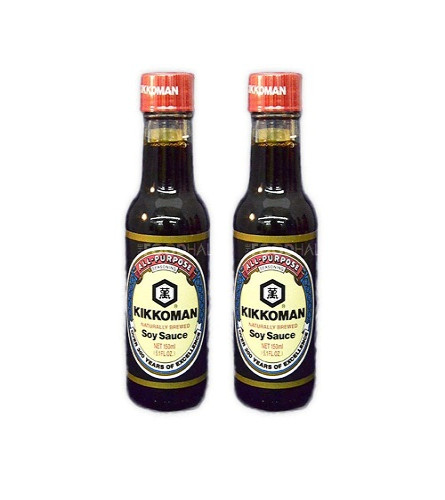 Kikkoman All Purpose Seasoning Naturally Brewed Soy Sauce, 150ml (pack of 2)