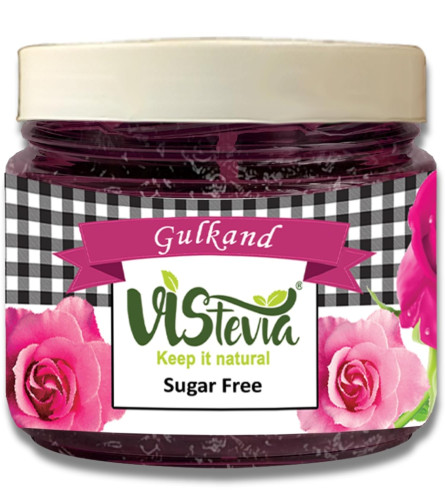 Vistevia Sugar Free Gulkand (Rose Petal Preserve) 380gm - free ship