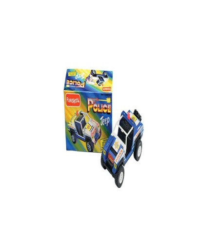 Giggles Funskool Police Jeep, Multicolour Push and Go Vehicle - free shipping