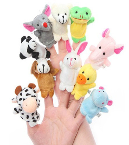 House of Quirk Animal Finger Puppets - Set of10 - free shipping