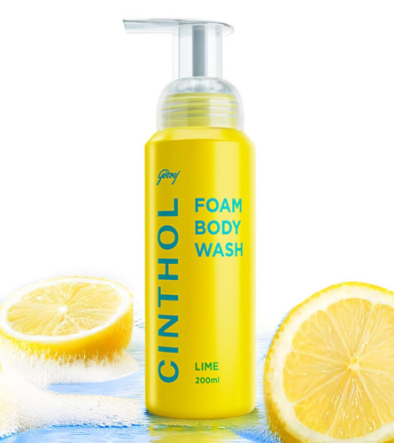 Cinthol Lime Foam Body Wash 200 ml (Pack of 2)