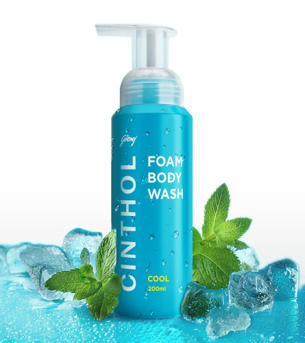 Cinthol Cool Foam Body Wash 200 ml (Pack of 2)