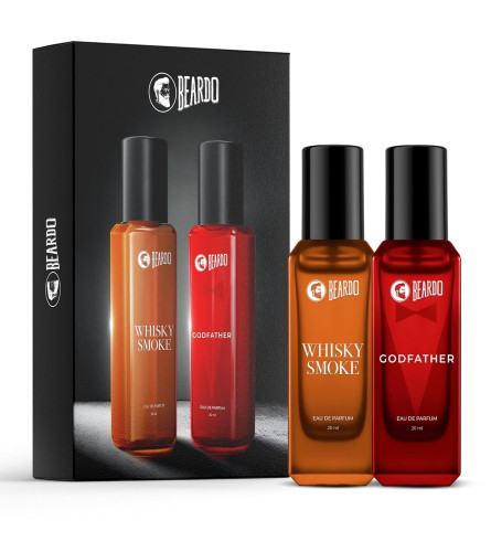 Beardo Whisky Smoke & Godfather Perfume Combo (20 ml x 2) - free shipping