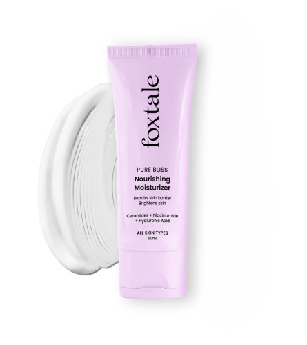 Foxtale Nourishing Ceramide Face Moisturizer Cream 50 ml (Pack of 2)