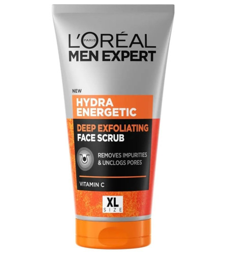 L’Oréal Paris Loreal Men Expert Hydra Energetic Deep Exfoliating Face Scrub With Vitamin C 150Ml