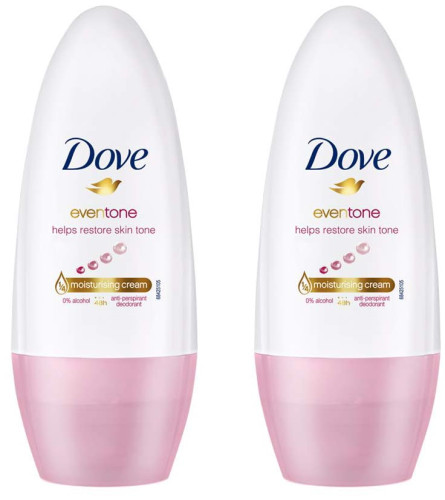 Dove Eventone Deodorant Roll On For Women 50 ml (pack of 2) - free shipping