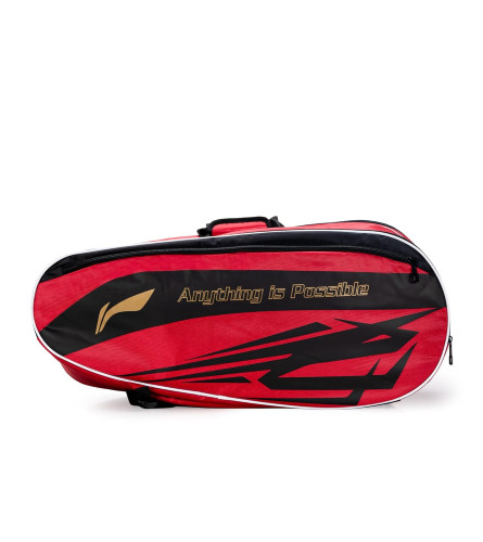 Li-Ning Blaze Triple Zipper Polyester Badminton Kit Bag (Pack Of 1)