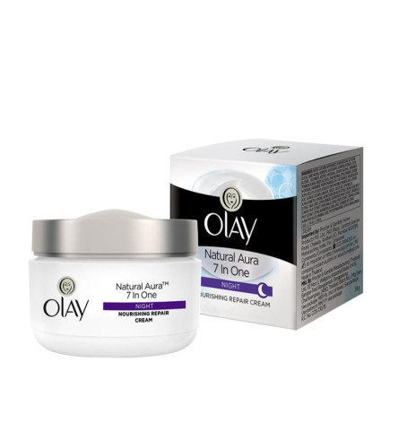 Olay Natural Aura Night Cream 50 g (Pack Of 2)