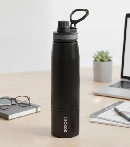 Borosil Stainless Steel Water Bottle 	900 ml