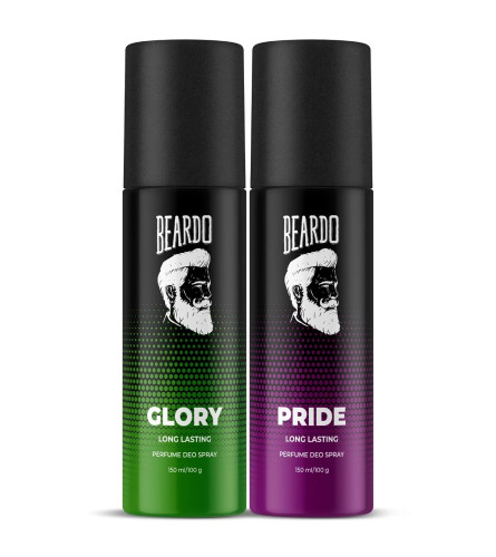 Beardo Glory & Pride Perfume Body Spray (Set of 2) - free shipping