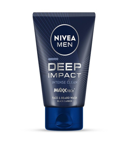 NIVEA MEN Deep Impact Gel Limpiador Facial con Carbón Negro
