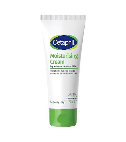 Cetaphil Moisturising Cream 100 g for Dry & Sensitive Skin | 48H Hydration & Skin Barrier Repair