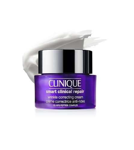 Clinique Smart Clinical Repair Wrinkle Correcting Anti-Aging Face Cream with Hyaluronic Acid & Peptides | Hydrating