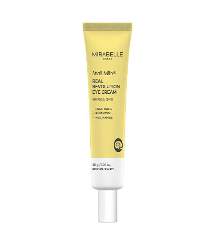 Mirabelle Korea Snail Miin Crema para Contorno de Ojos 30 g – Antiedad y Antiojeras Unisex