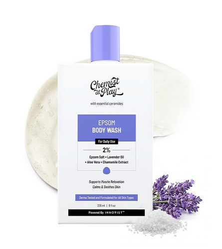 Chemist At Play Gel de Baño con Sal de Epsom y Magnesio para Hombre y Mujer