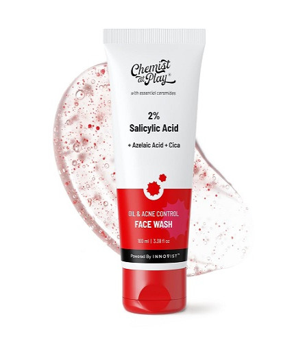 Chemist At Play Limpiador Facial Antiacné con Ácido Salicílico al 2% para Piel Grasa