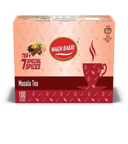 Wagh Bakri Té Masala 200 g – 100 Bols de Té de 2 g