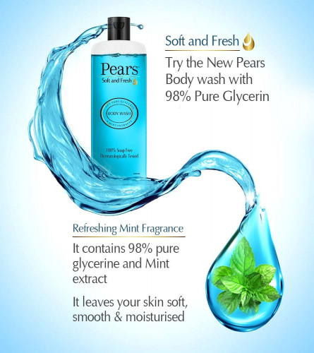 Pears Soft & Fresh Body Wash For Men & Women