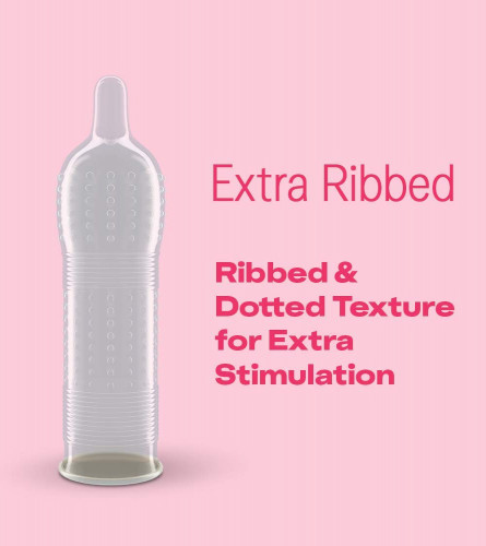 Durex Extra Ribbed Condoms for Men -10 Count (Pack of 3)