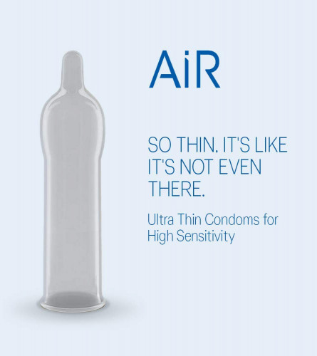 Durex Air Condoms for Men -10 Count (Pack of 6)