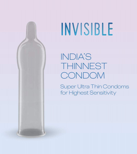 Durex Invisible Super Ultra Thin Condoms For Men -10 Count