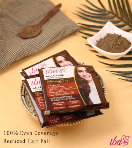 Iba Hair Color, Dark Brown Henna