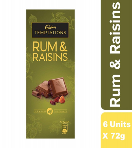 Cadbury Temptation Rum and Raisin Milk Chocolate