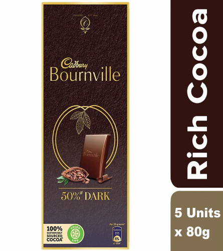 Cadbury Bournville Rich Cocoa Dark Chocolate Bar