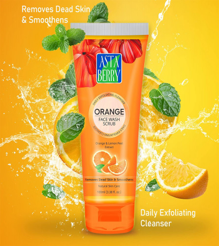 ASTABERRY Orange Face Wash Scrub