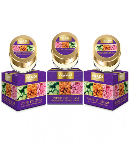Vaadi Herbals Under Eye Cream, Almond Oil and Cucumber Extract