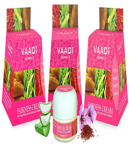 Vaadi Herbals Fairness Cream, Saffron Aloe Vera And Turmeric Extracts