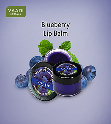 Vaadi Herbals Lip Balm, Blueberry
