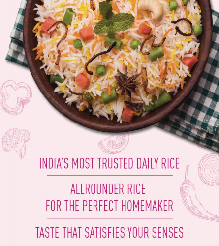 India Gate Basmati Rice Pouch, Feast Rozzana 1kg