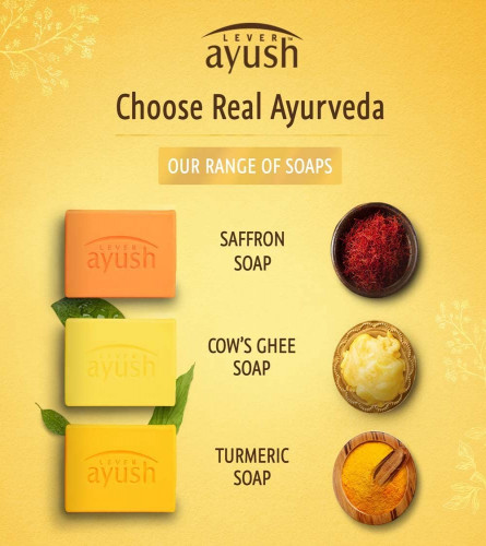 Lever Ayush Natural Fairness Saffron Soap