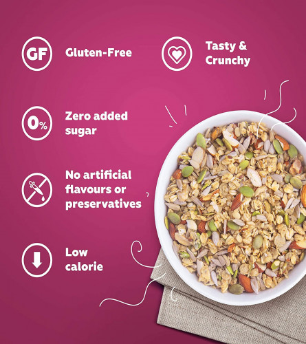 Yogabar Super Muesli, No Added Sugar, Breakfast Muesli