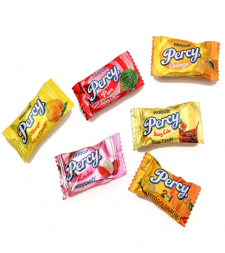 Percy Mix Fruits Toffee Assorted Chocolate Mango, Orange, Pan, Cola, Lichi Candy