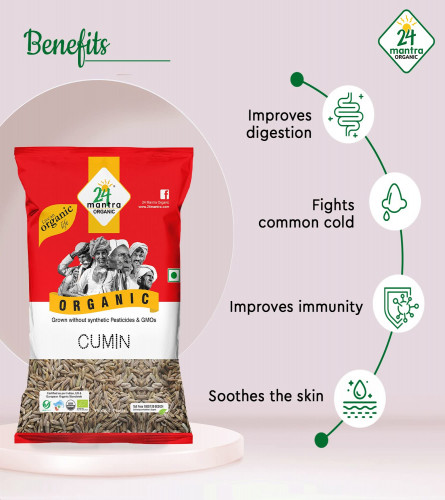 24 Mantra Organic Cumin Seed , Zeera ,Jeelakarra