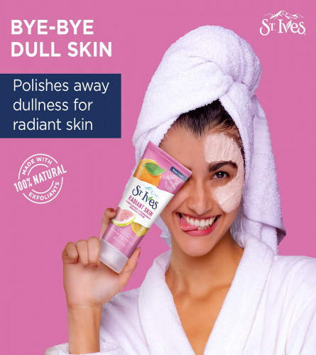 St. Ives Even and Bright Pink Lemon and Mandarin Orange Scrub