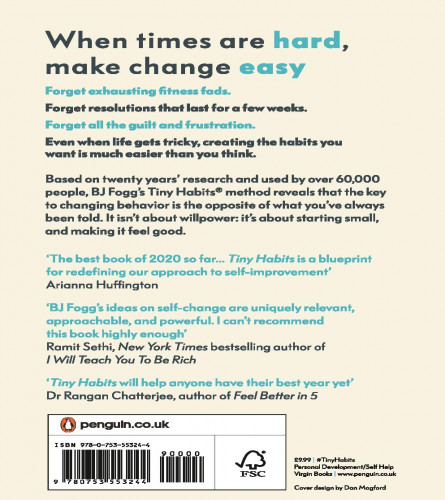 Tiny Habits: Why Starting Small Makes Lasting Change Easy Paperback