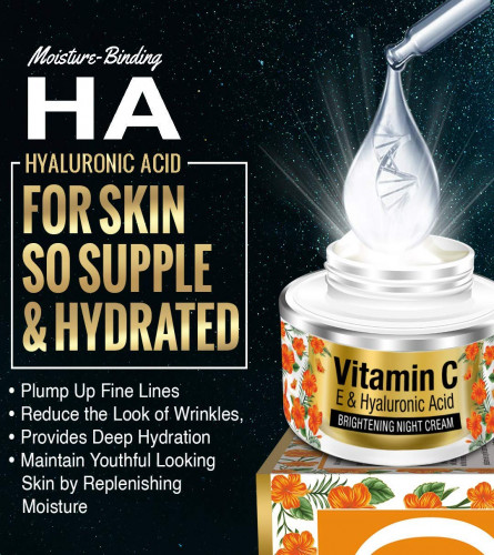 StBotanica Vitamin C, E & Hyaluronic Acid Brightening Night Cream