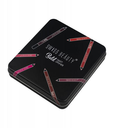 Swiss Beauty Bold Matte Lipliner Pencil Set | Pack Of 12 | 1.6 gm Each